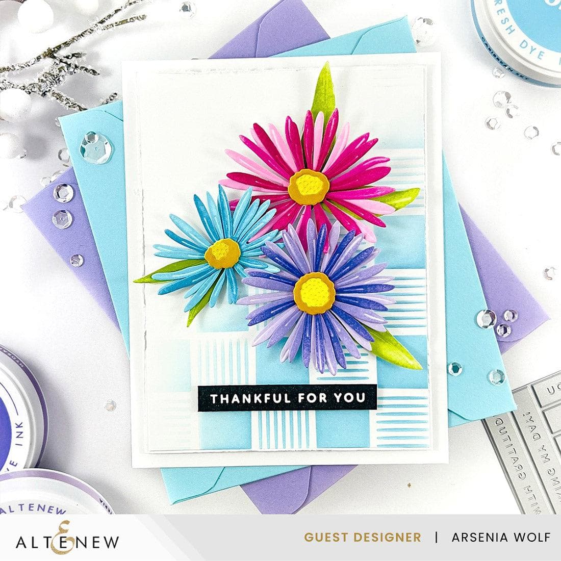altenew-craft-a-flower-asters-stanzen-blumen-set image 6