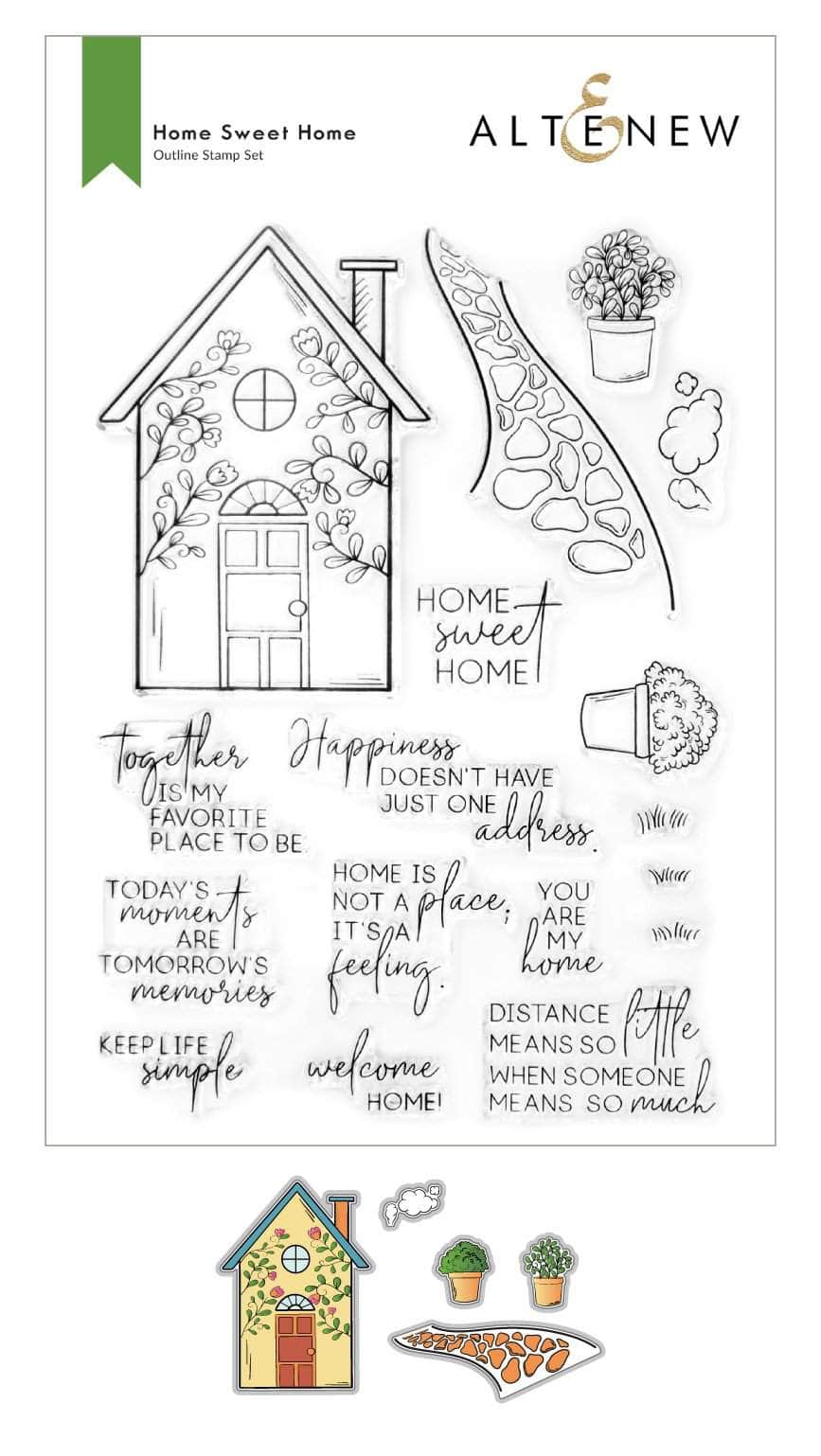 altenew-home-sweet-home-stempelset-haus-6x8 image 1