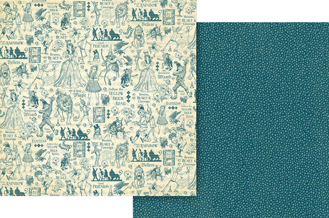 graphic-45-wonder-of-oz-designpapier-8x8-24-bogen-vintage image 7