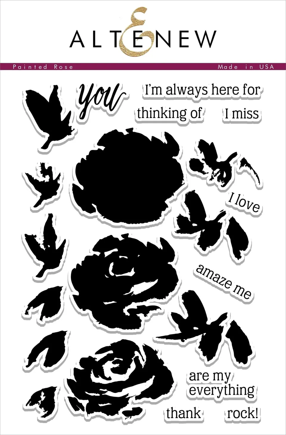 altenew-painted-rose-stempelset-clear-stamps-6x8-zoll-21-teilig image 1