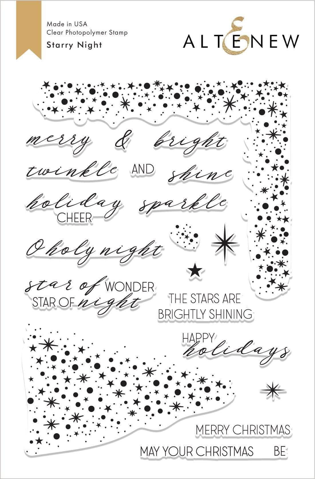 altenew-starry-night-stempelset-sterne-weihnachten-21-teile image 1