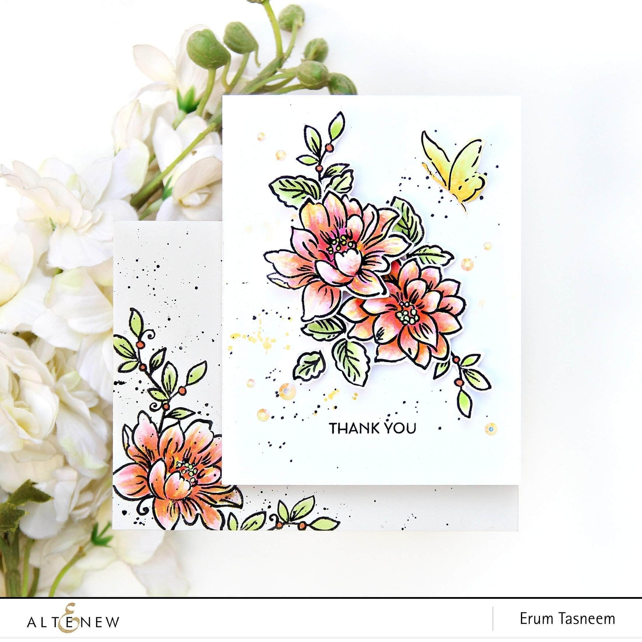 altenew-sunlit-flowers-stempelset-4x6-mit-12-stempeln image 2