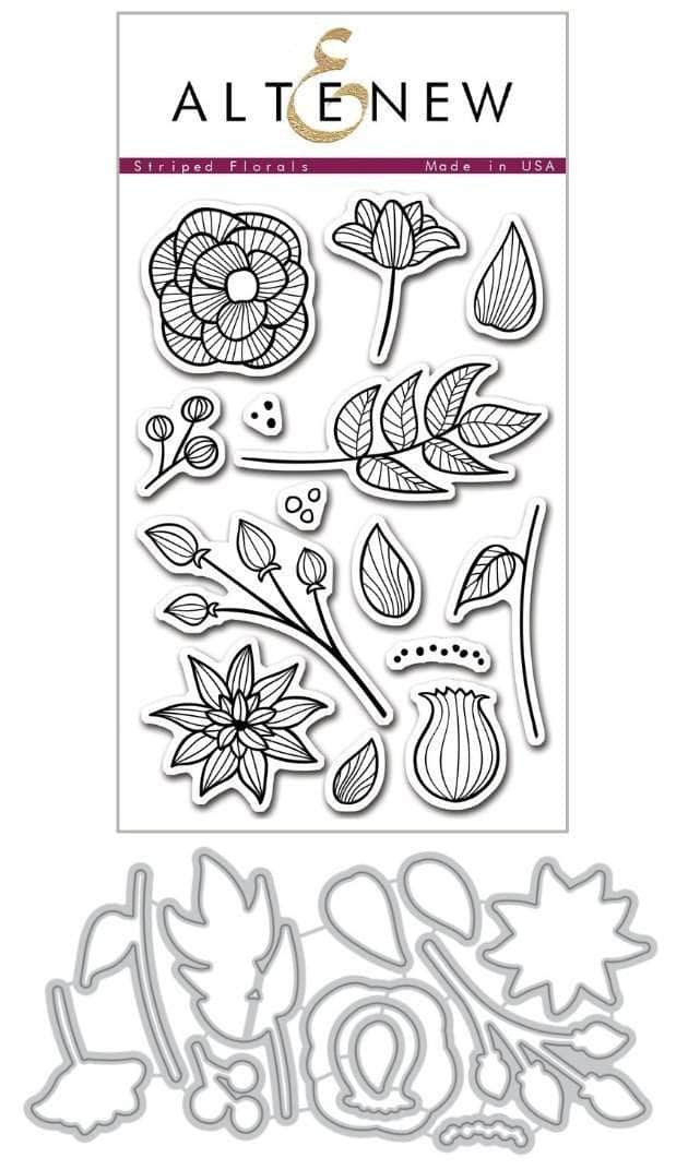 altenew-striped-florals-stempel-stanzen-bundle-modern image 1