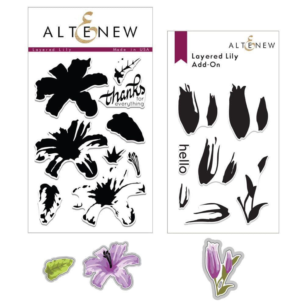 altenew-layered-lily-stempel-bundle-stempel-stanze-lilie image 1