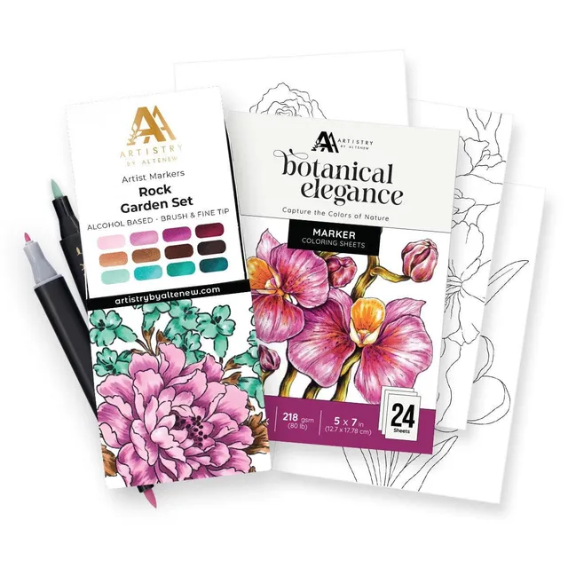 altenew-set-d-botanical-elegance-marker-block-alkoholmarker image 1