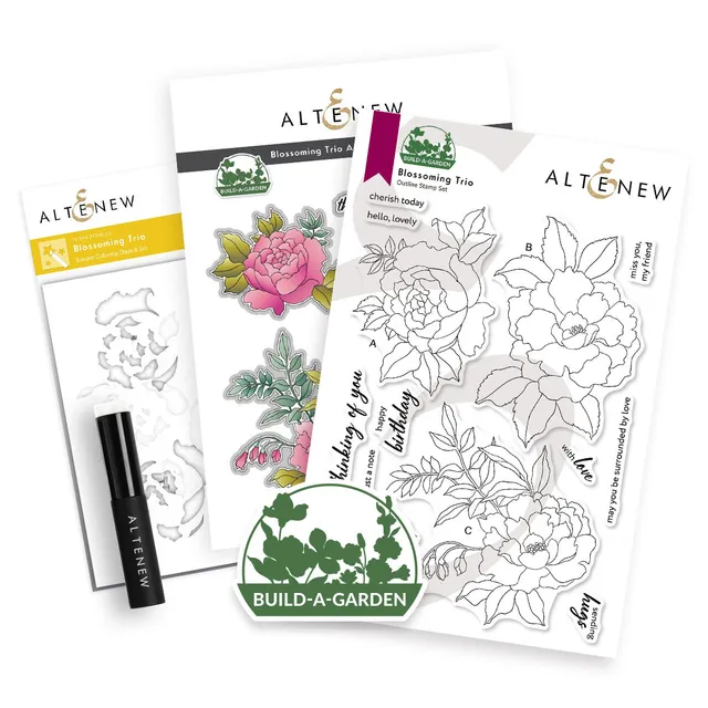 altenew-dies-build-a-garden-blossoming-trio-stanzset-floral image 1