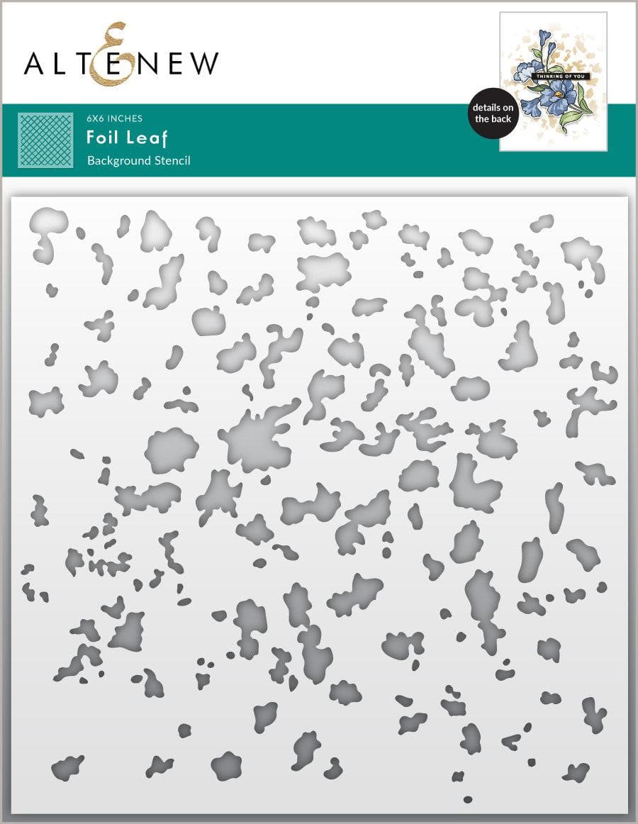 altenew-foil-leaf-background-schablone-15x15-cm-folien-effekt image 1