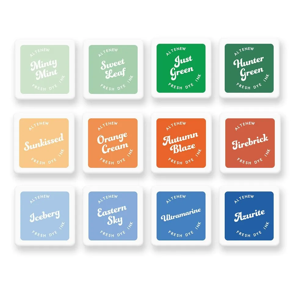 altenew-sunkissed-serenity-fresh-dye-ink-mini-cubes-12er-set image 1