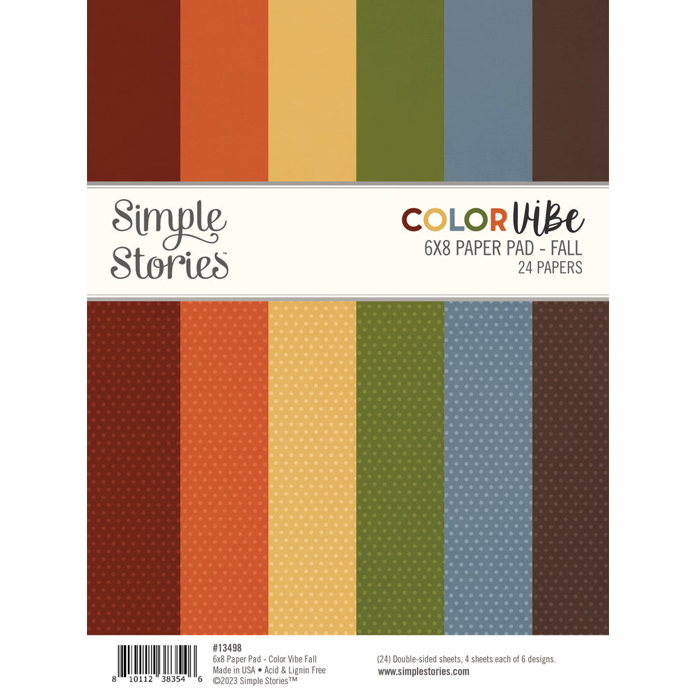 simple-stories-color-vibe-paper-pad-fall-6x8-24-blatt image 1