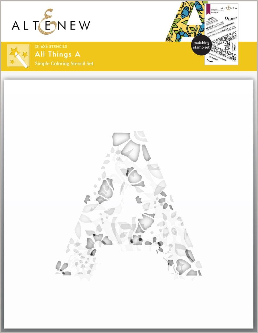 altenew-all-things-a-coloring-stencil-set-3in1-worte image 1