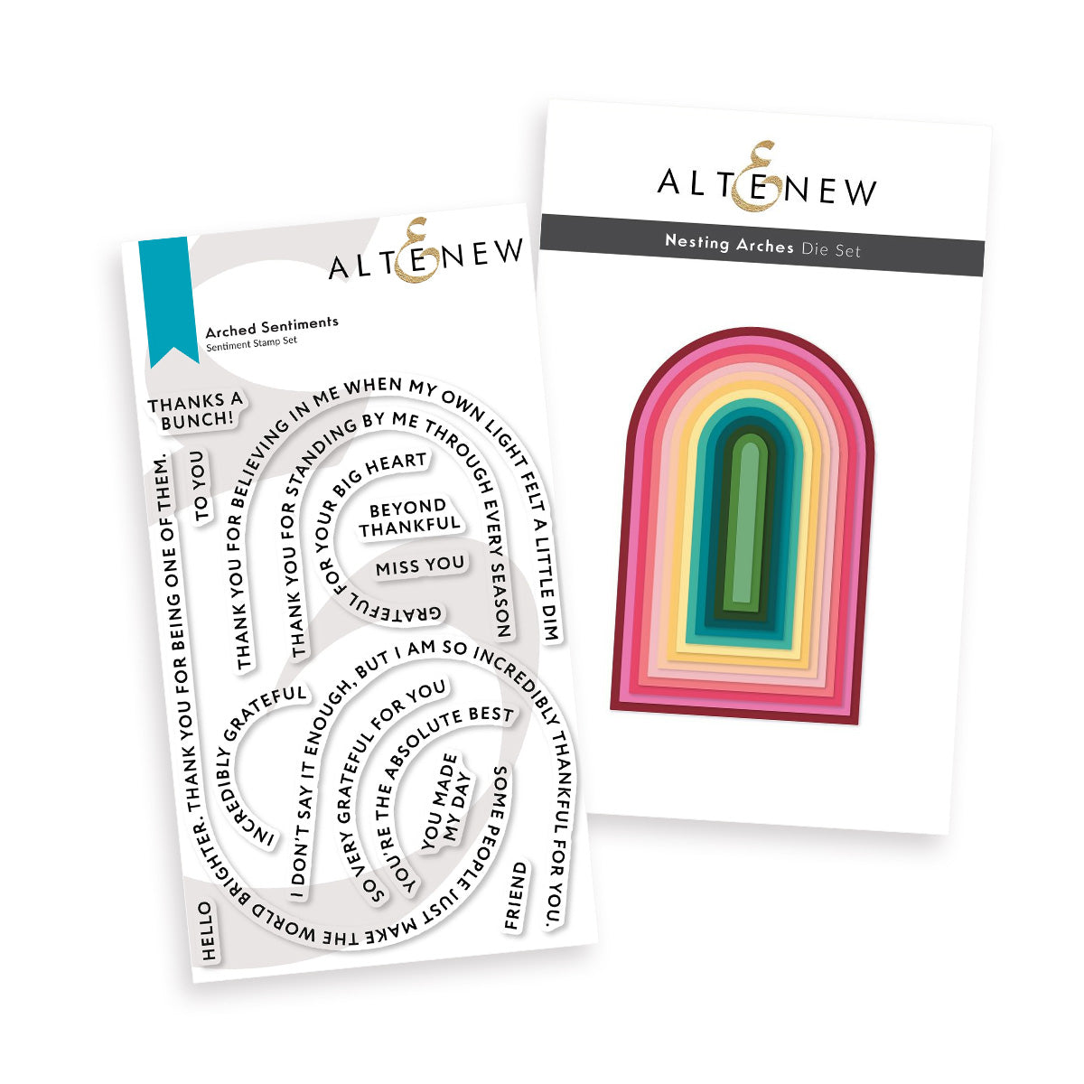 altenew-arched-sentiments-stempel-stanzen-bundle image 1