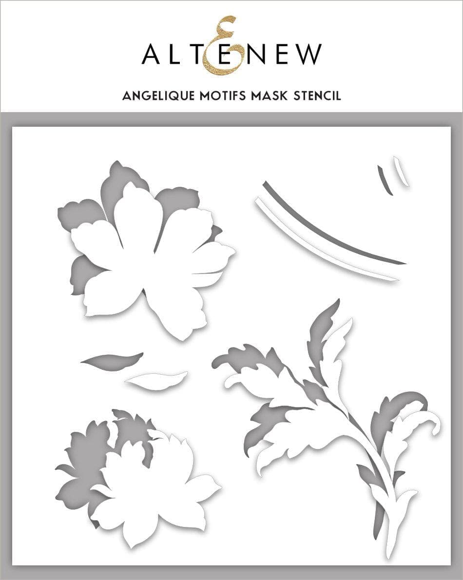 altenew-stencils-angelique-motifs-mask-schablone-floral-6x6 image 1