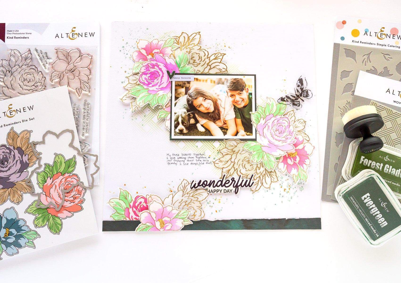 altenew-kind-reminders-stencil-set-schablonen-blumen-4x6 image 5