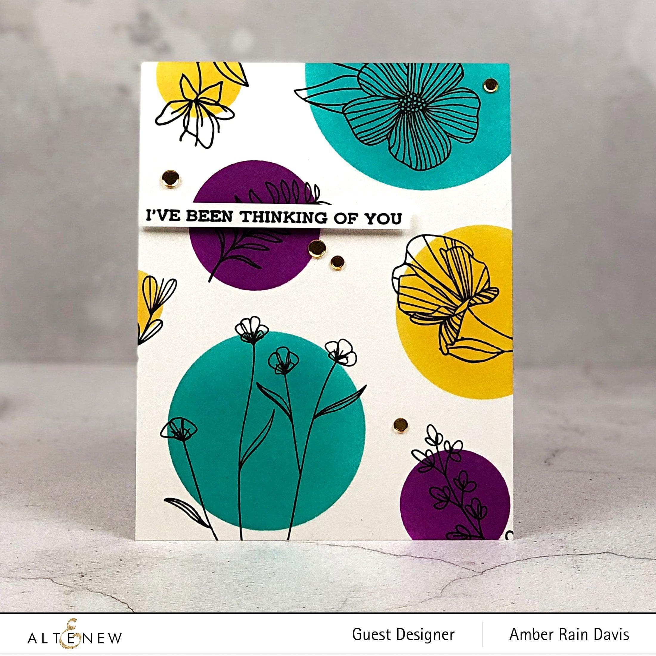 altenew-charming-doodles-masken-schablone-blumen-6x6 image 4