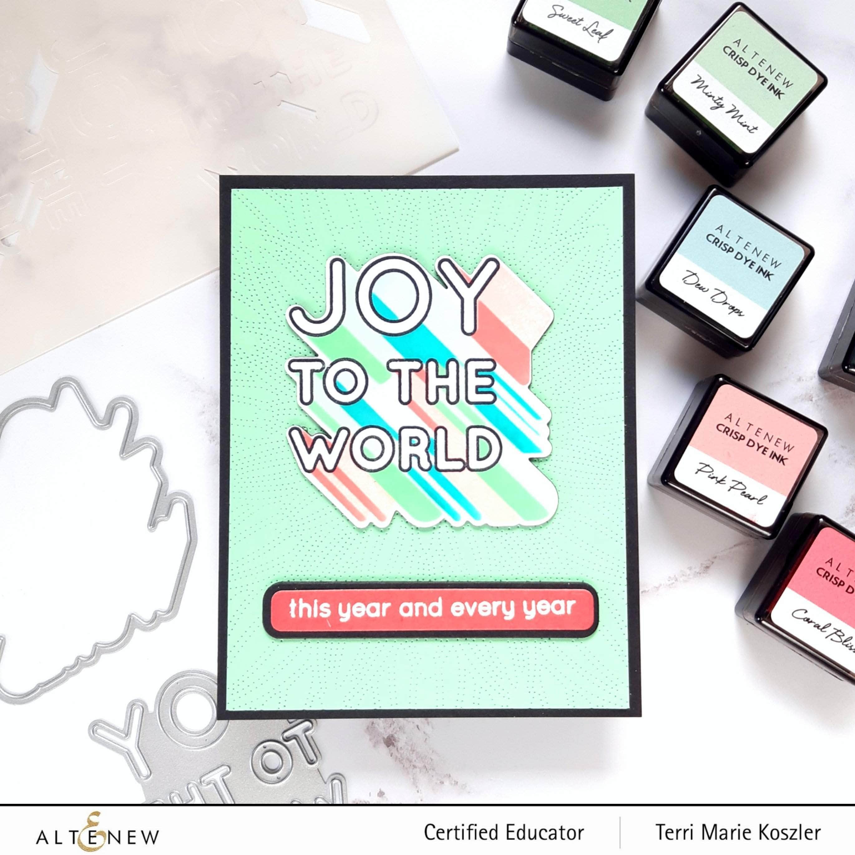 altenew-joy-to-the-world-typography-die-stanze-weihnachten image 3