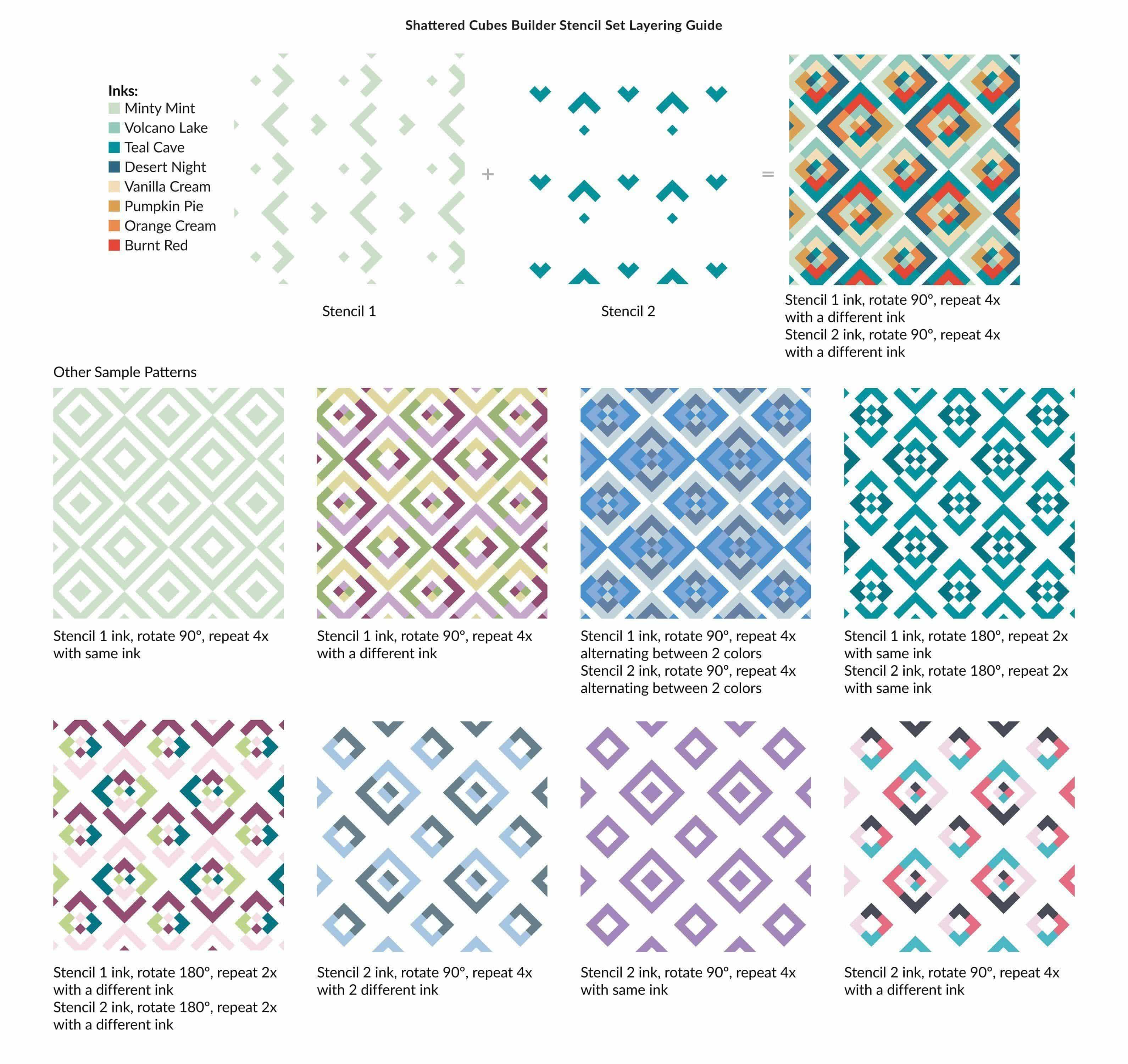 altenew-shattered-cubes-3d-pr-gefolder-bundle-geometrisch image 3