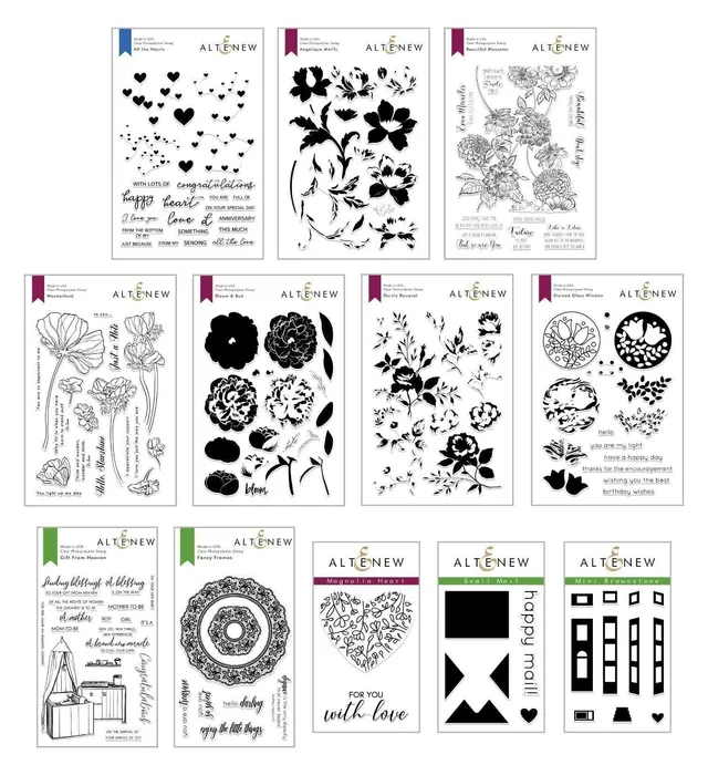 altenew-amazing-astrology-stempel-bundle-12-sets-blumen image 1