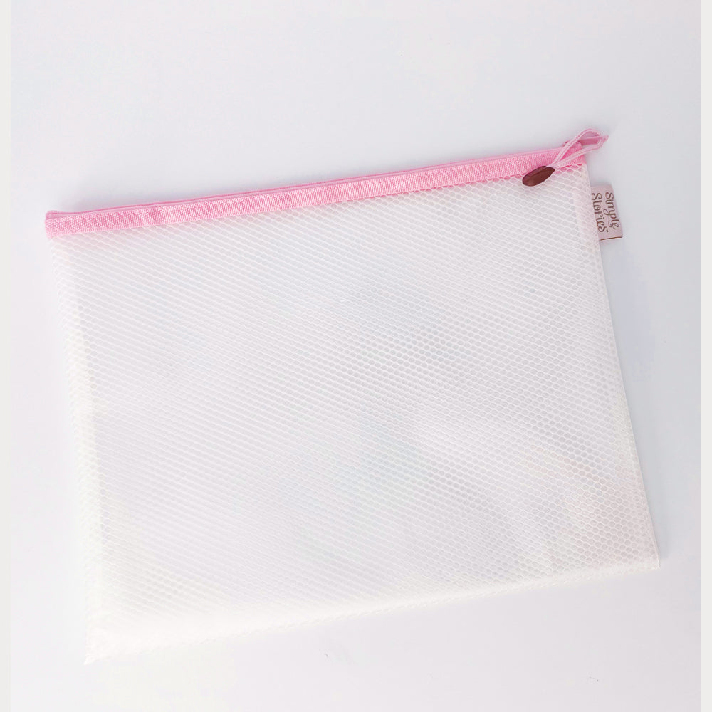 simple-stories-craft-storage-pouch-medium-pink-13x10 image 1