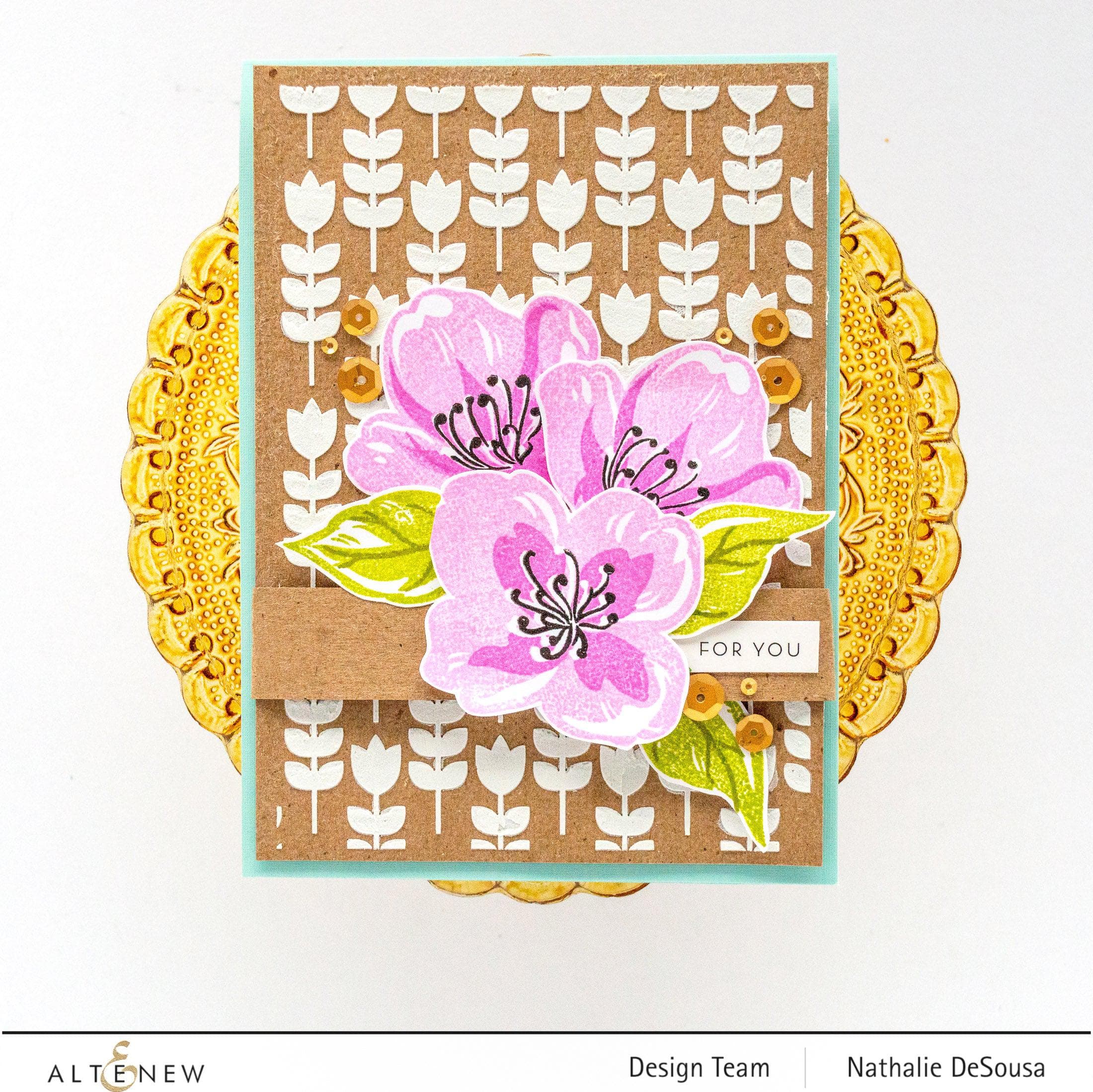 altenew-zig-zag-floral-mask-stencil-blumen-6x6 image 2