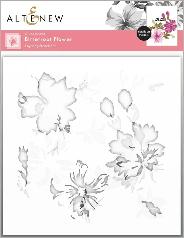 altenew-bitterroot-flower-layering-stencil-3-in-1 image 1