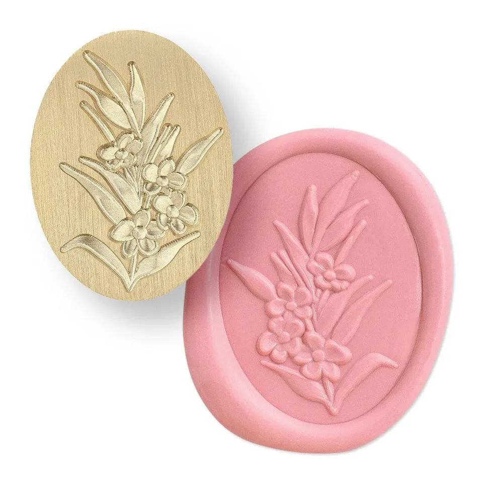 altenew-painted-grass-wax-seal-stamp-siegelstempel-2-5-x-3-3-cm image 1