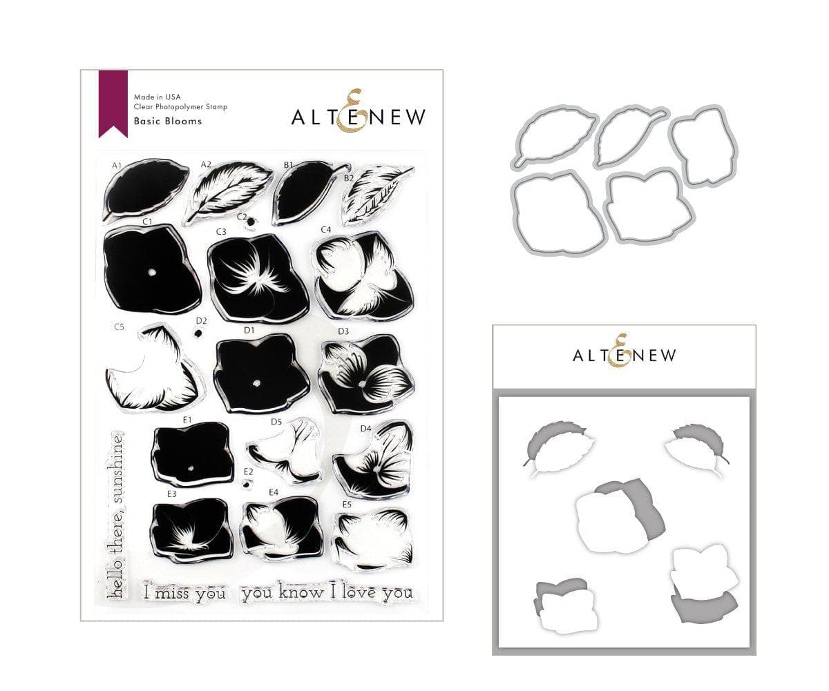 altenew-basic-blooms-mask-stencil-schablone-blumen image 1