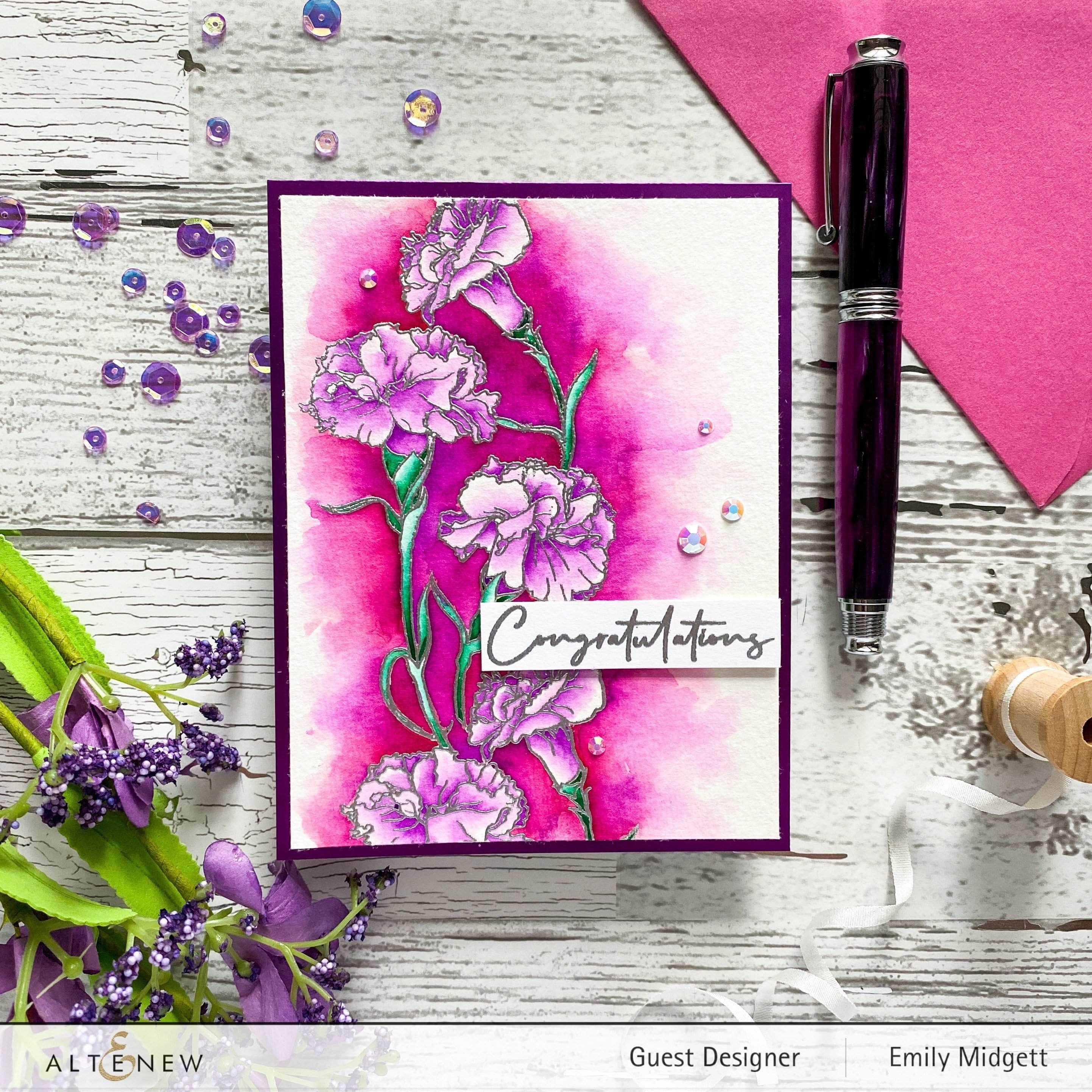 altenew-paint-a-flower-carnations-stempelset-nelken-4x6 image 2