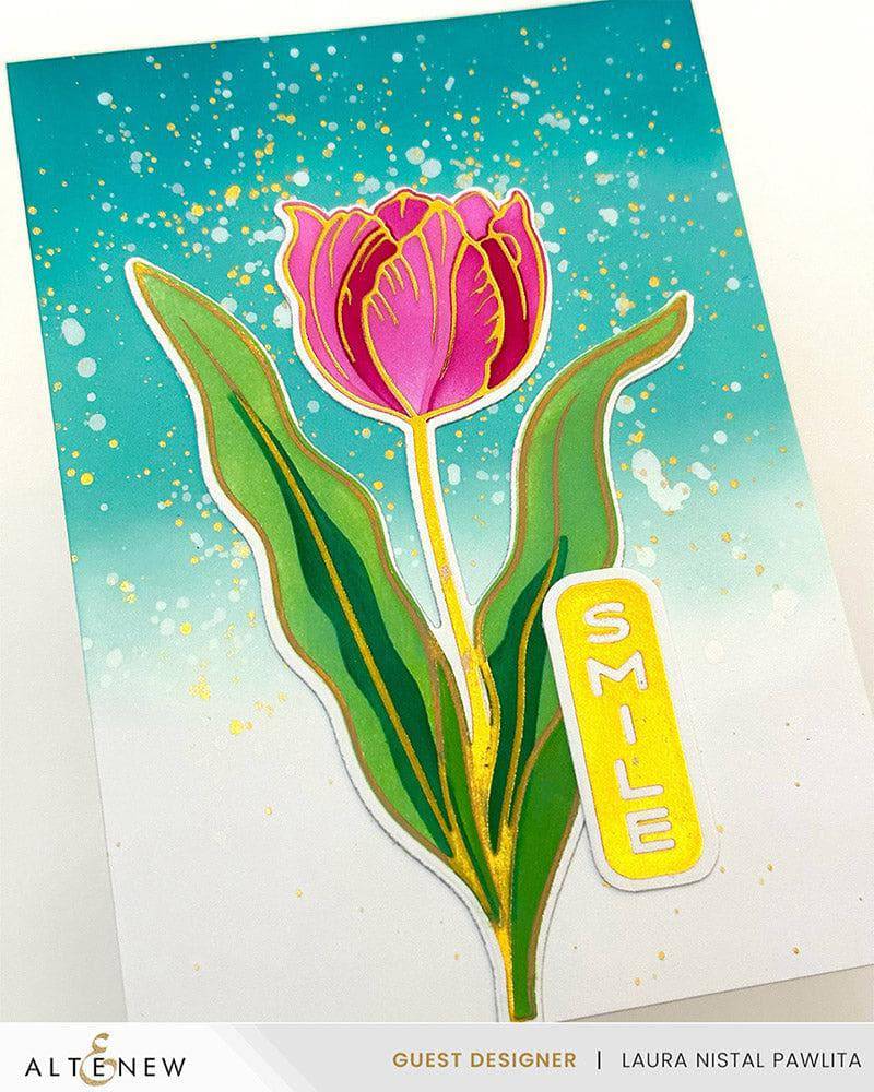 altenew-spark-joy-blushing-tulip-stanzschablone-tulpe image 8