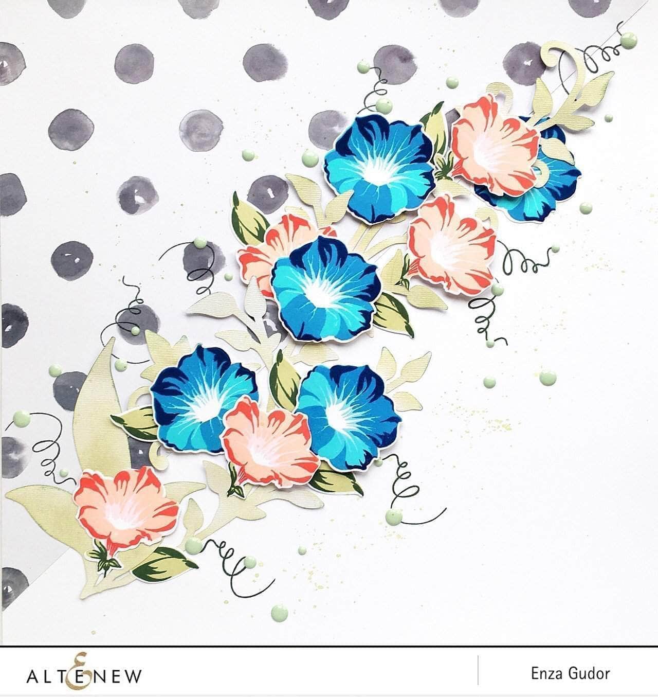 altenew-build-a-flower-morning-glory-stempelset-stanzen-ink-bundle image 4