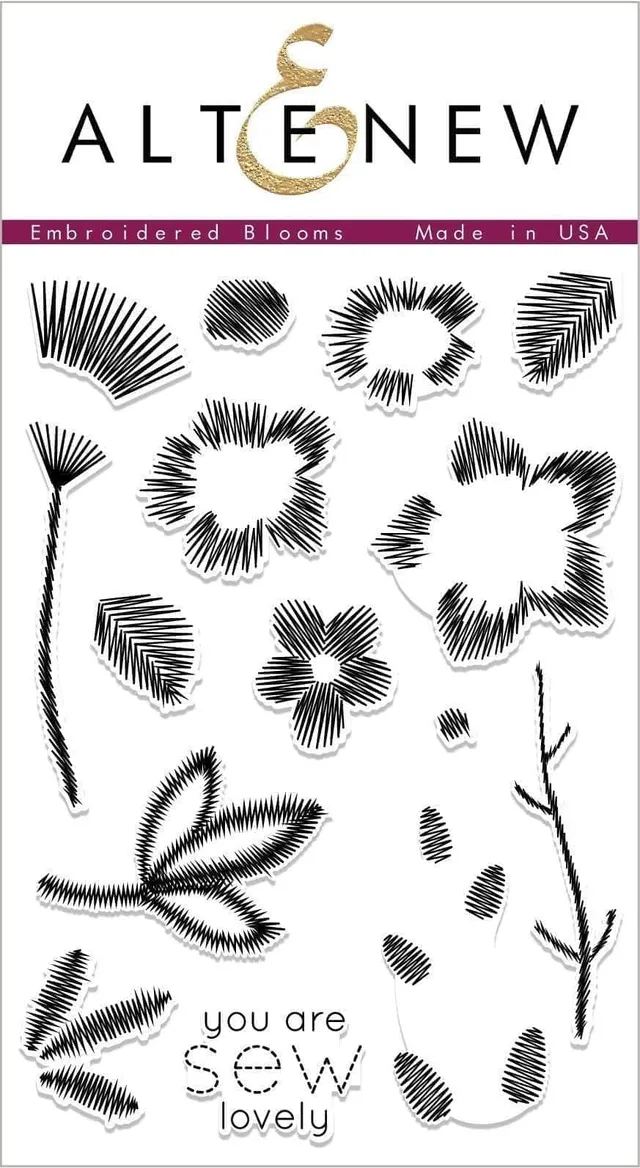 altenew-embroidered-blooms-stempelset-blumen-4x6 image 1