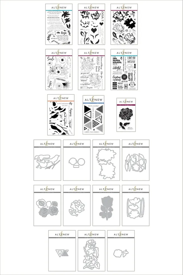 altenew-wild-and-free-stempel-stanzen-bundle-20-teilig image 1