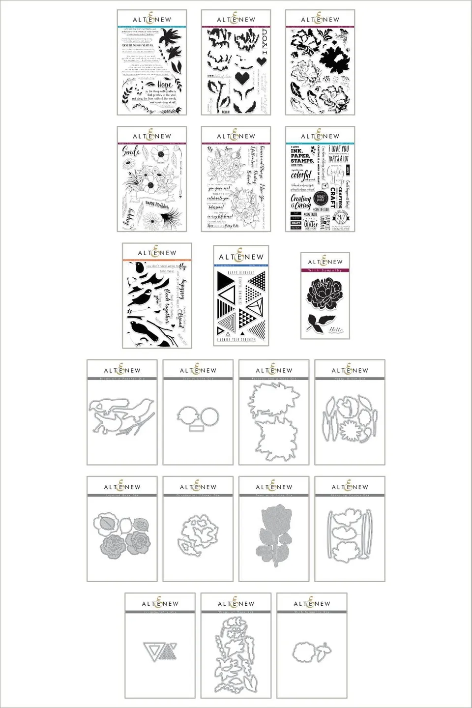 altenew-wild-and-free-stempel-stanzen-bundle-20-teilig image 1