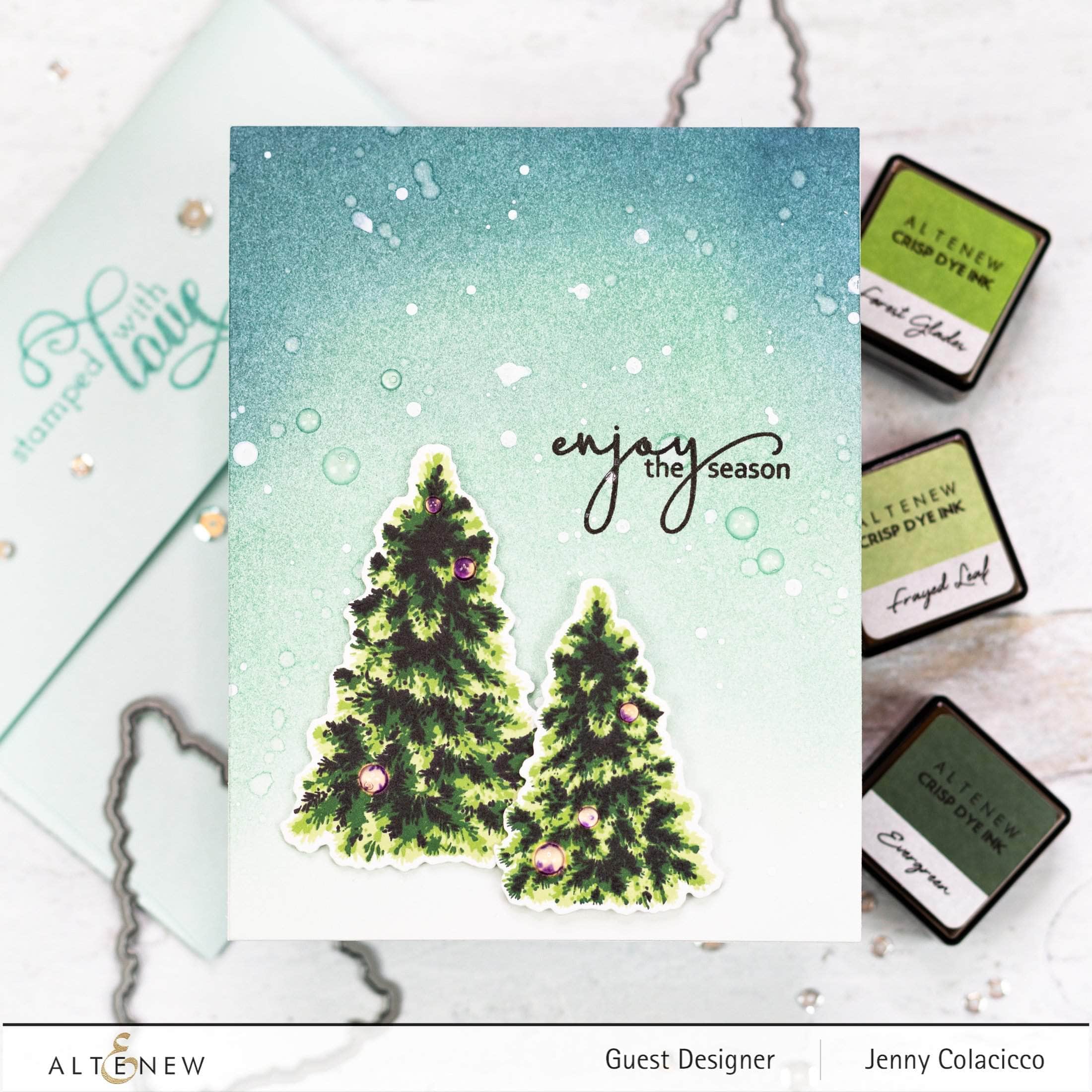 altenew-plentiful-pine-stempelset-tanne-6x8 image 2