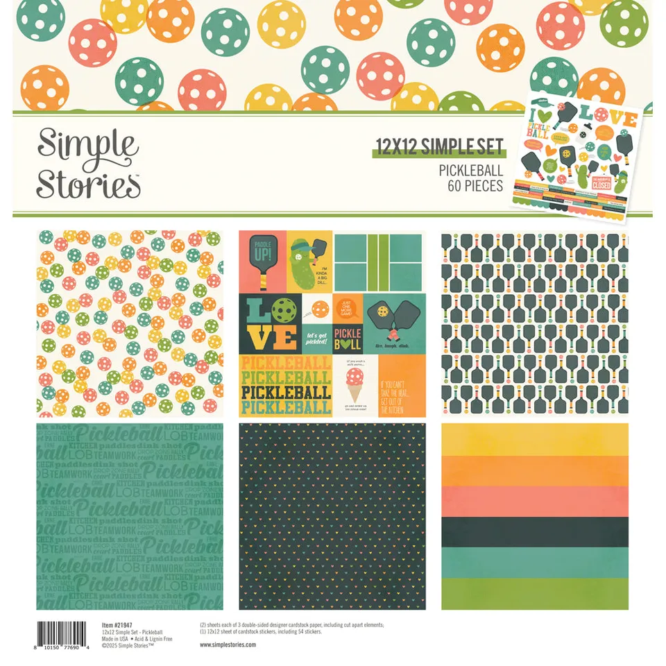 simple-stories-pickleball-simple-set-page-piece-sport-set image 1