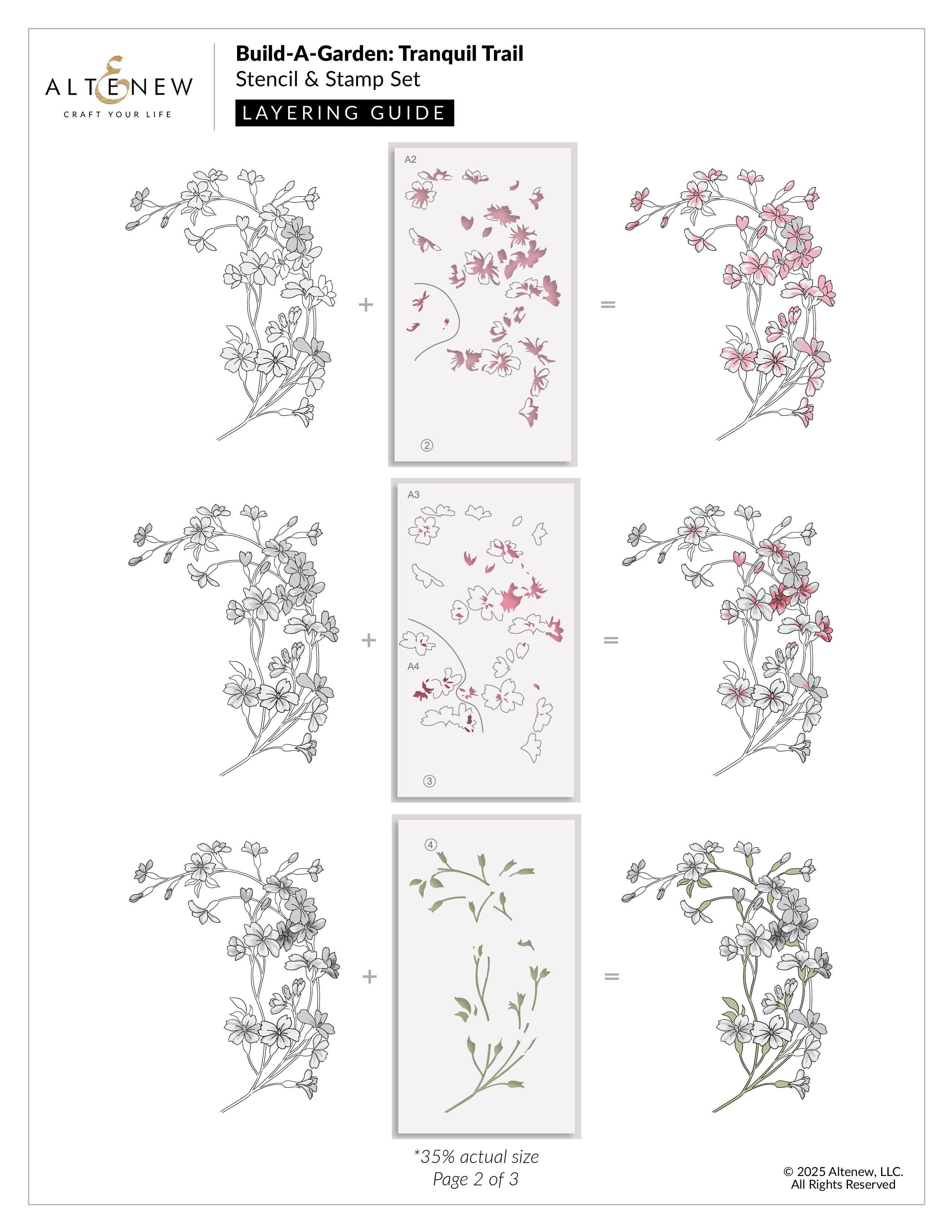 altenew-tranquil-trail-die-bundle-stanzen-floral image 4