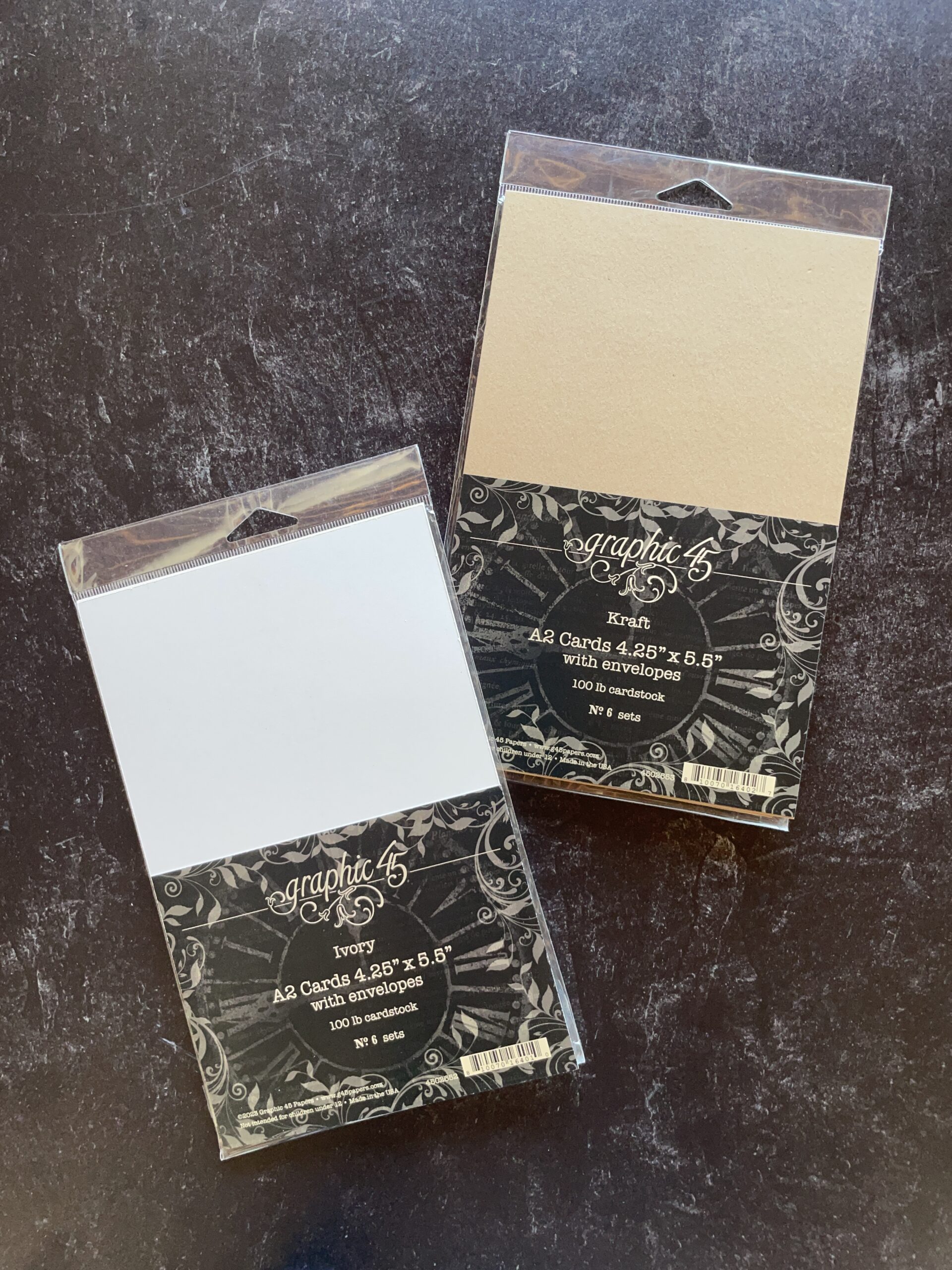 graphic-45-staples-a2-kartenrohlinge-kraft-6er-mit-umschl-gen image 3