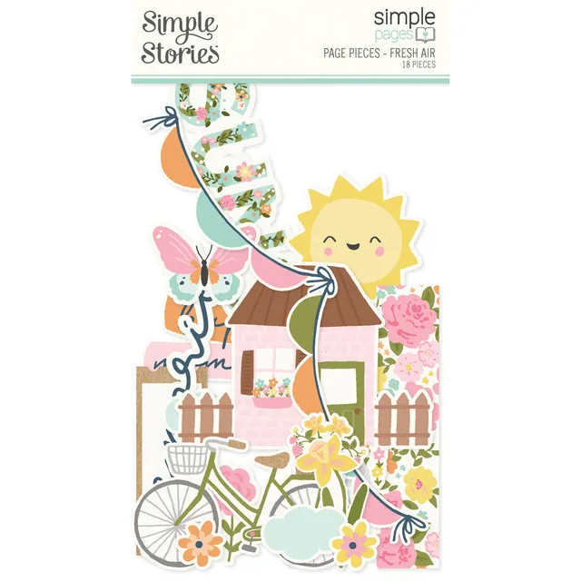simple-stories-fresh-air-page-pieces-18-die-cuts image 1