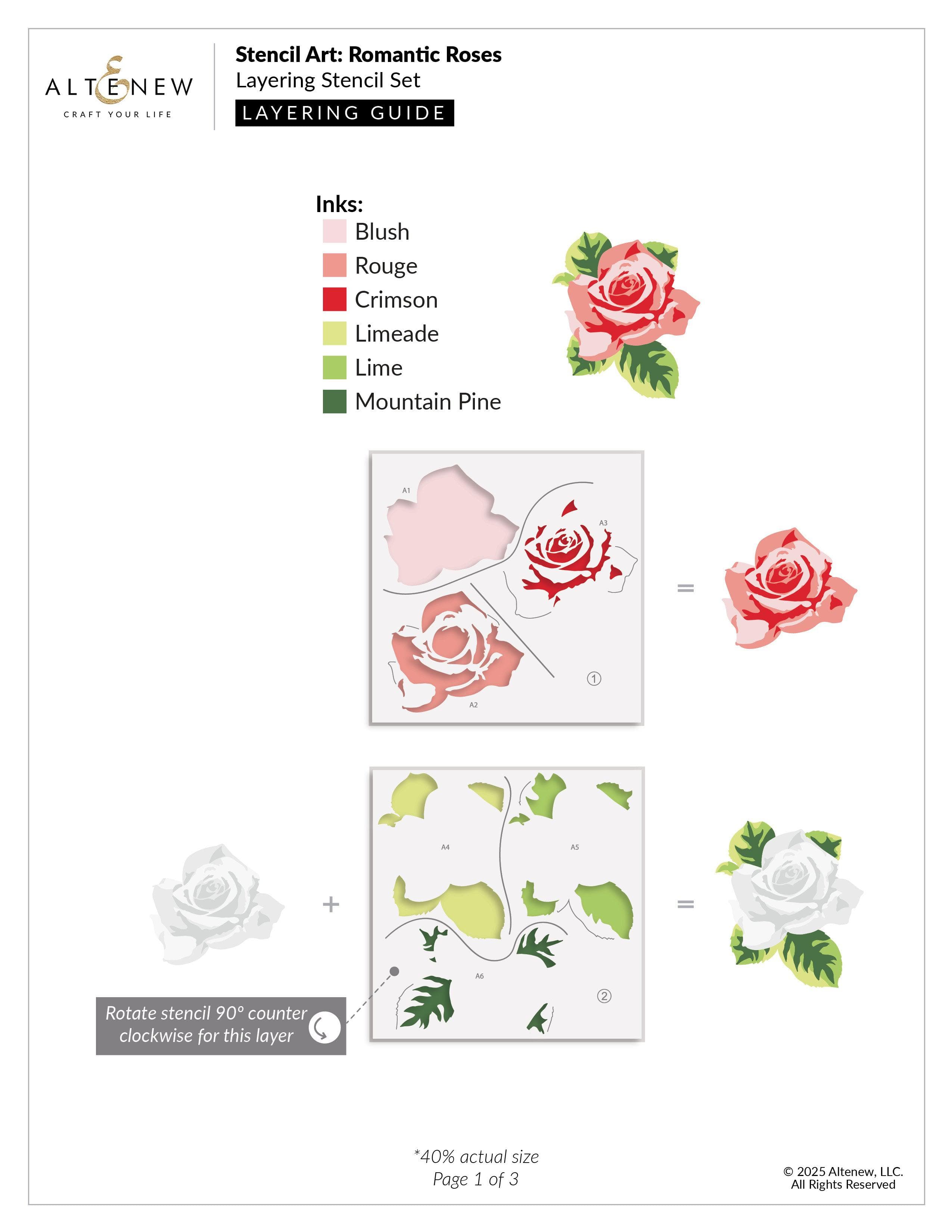 altenew-romantic-roses-schablonen-set-6-in-1-15x15-cm image 3