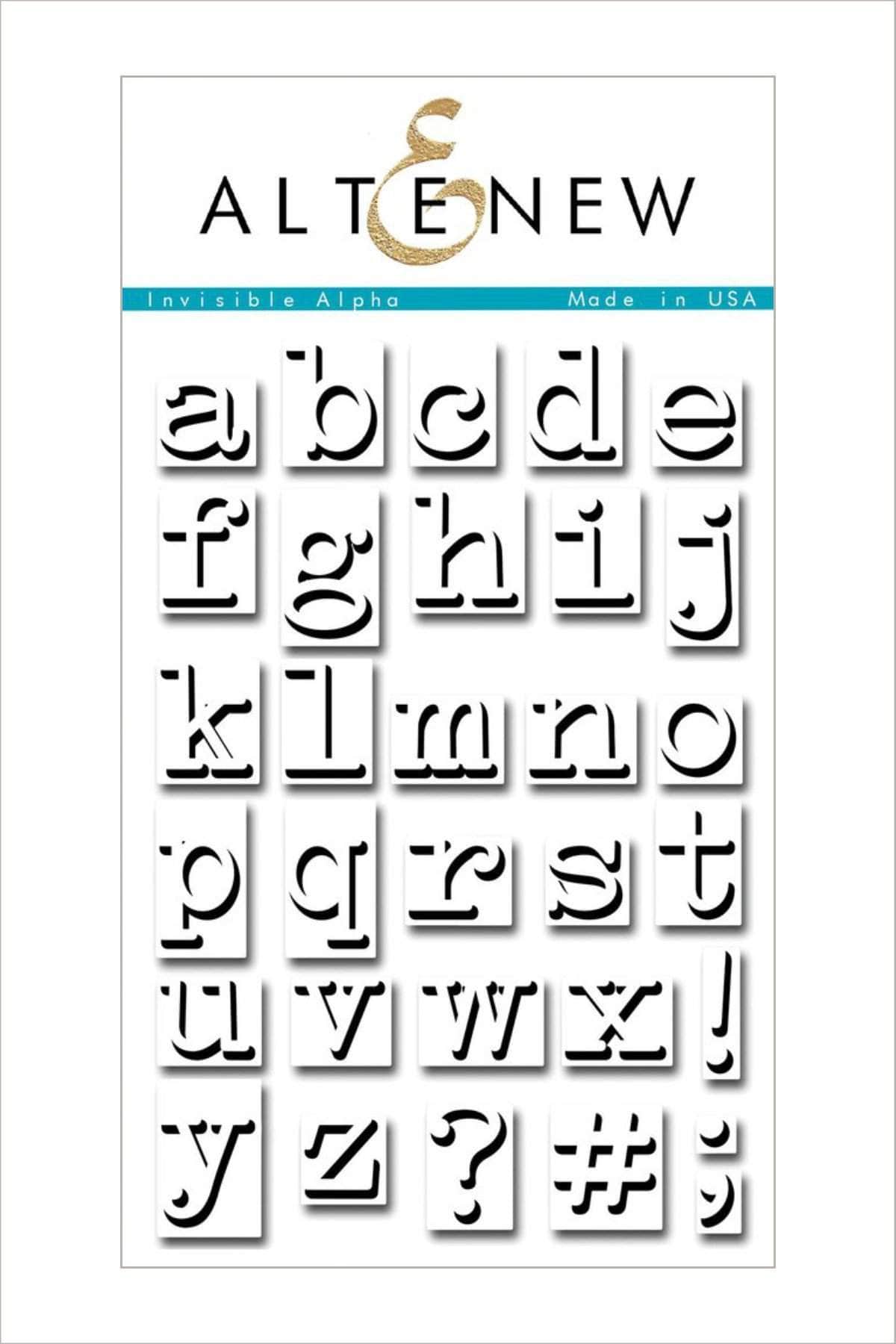 altenew-invisible-alpha-stempelset-alphabet-4x6-31-stempel image 1