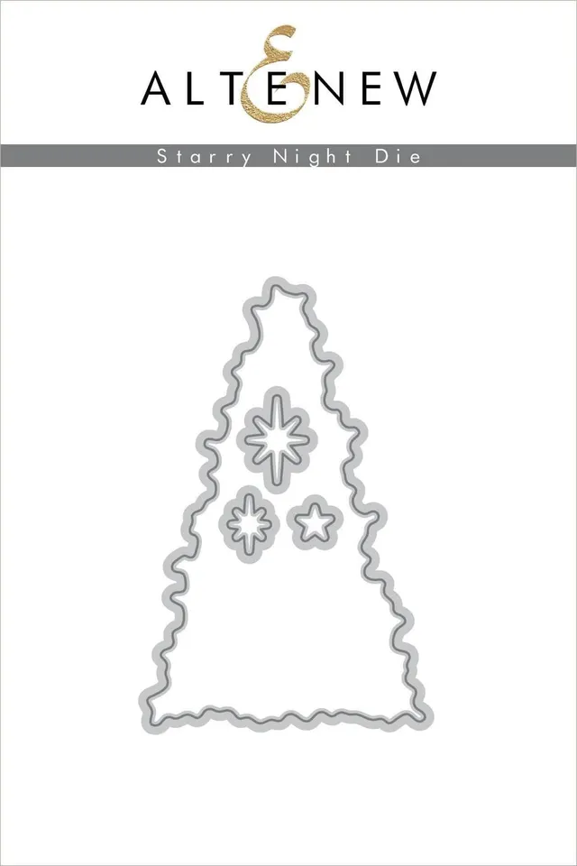 altenew-starry-night-stanzschablonen-baum-blume-4-teilig image 1