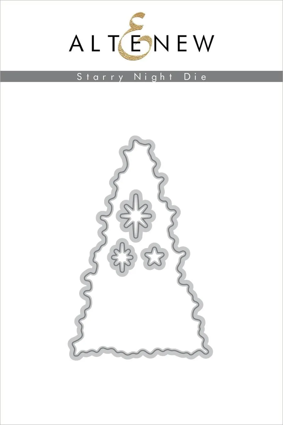 altenew-starry-night-stanzschablonen-baum-blume-4-teilig image 1