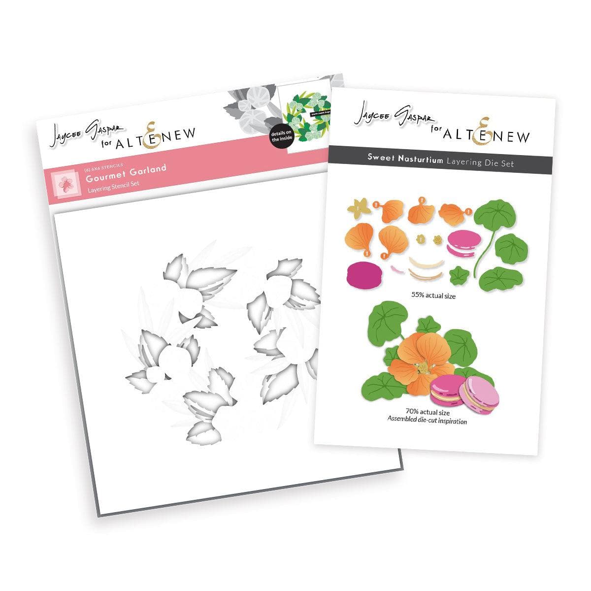 altenew-lush-layers-schablonen-bundle-blumen-6in1 image 1