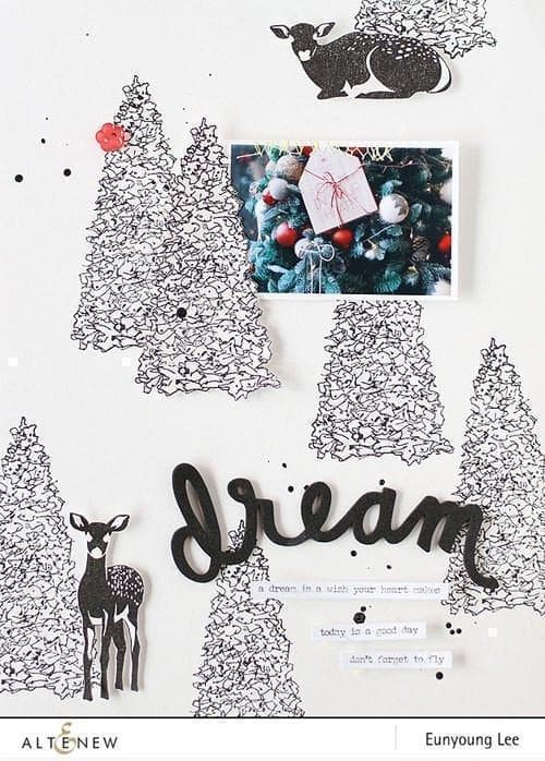 altenew-sketched-evergreen-stempel-stanzen-bundle-weihnachten image 6