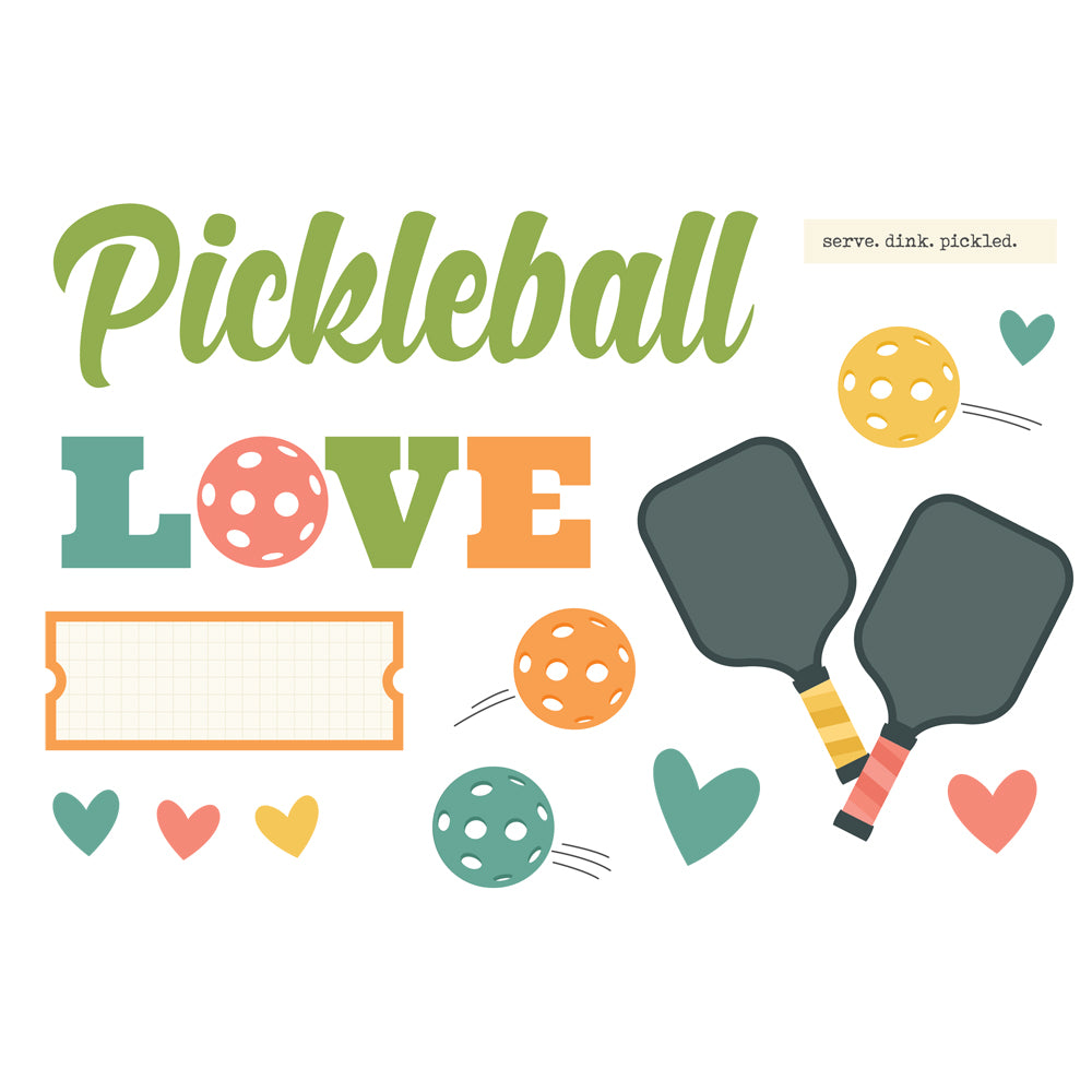 simple-stories-simple-pages-pickelball-stanzteile-16-teile-sportmotiv image 2