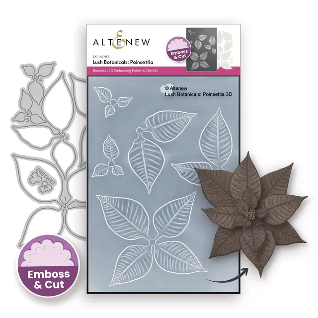 altenew-poinsettia-3d-pr-gefolder-stanzen-set-weihnachtsstern image 1