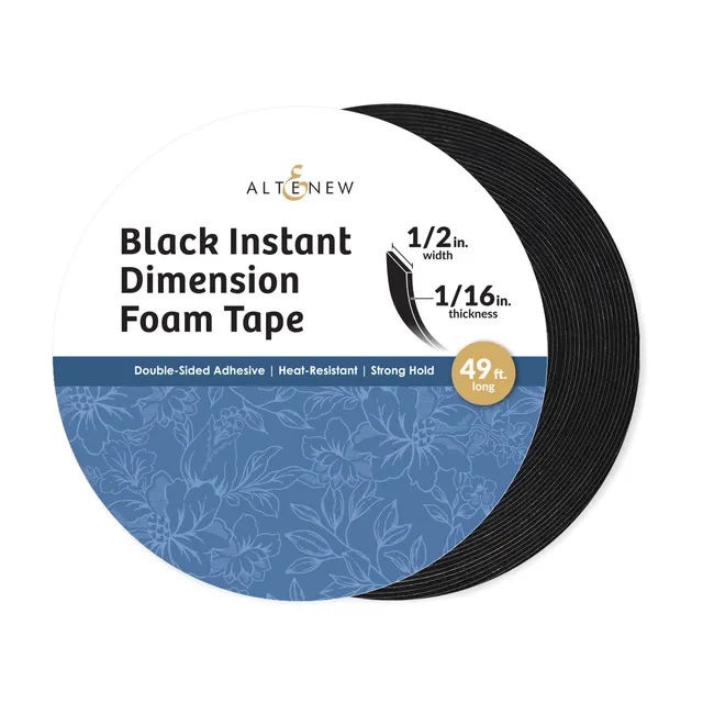 altenew-black-instant-dimension-foam-tape-12-7mm-15m image 1