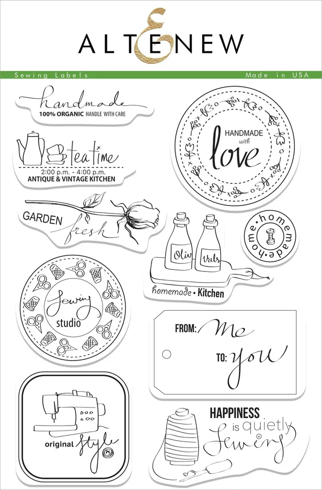 altenew-sewing-labels-stempelset-klar-6x8-inch-10-teilig image 1