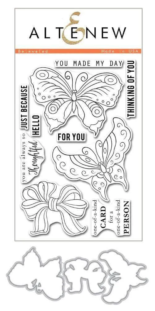 altenew-bejeweled-stempel-stanzen-bundle-schmetterling-4x6 image 1