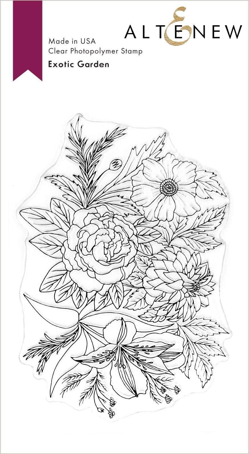 altenew-exotic-garden-stempelset-floral-4x6 image 3