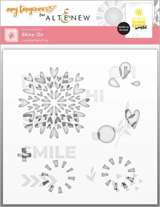 altenew-shine-on-stencil-set-schablone-6x6-2-teilig-layering image 1